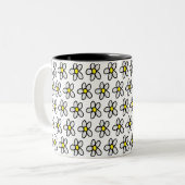 Daisies Tweekleurige Koffiemok (Voorkant links)
