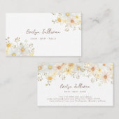 Daisies visitekaartje (Voorkant / Achterkant)