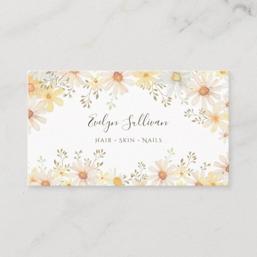 Daisies visitekaartje (Voorkant)