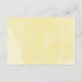 Daisies Waterverf Floral Script Wedding RSVP Kaartje (Achterkant)