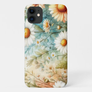 daisies waterverf stijl wit voor haar telefoon Case-Mate iPhone case
