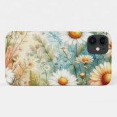 daisies waterverf stijl wit voor haar telefoon Case-Mate iPhone case (Achterkant (horizontaal))