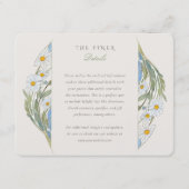  Daisies Wedding Informatie Informatiekaartje (Voorkant)