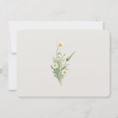  Daisies Wedding RSVP Kaart (Achterkant)