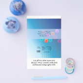 Daisies Wedding Snoep Bar Wrapper Flyer (Enkel)