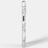 Daisies weide lichtgrijs patroon Case-Mate iPhone case (Achterkant / Rechts)