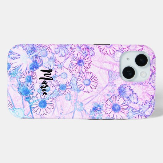 Daisies weidepatroon Case-Mate iPhone case (Achterkant (horizontaal))