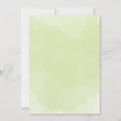 Daisies White Yellow Floral Script Wedding Invitat Kaart (Achterkant)