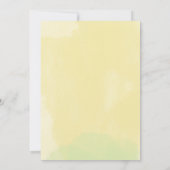 Daisies White Yellow Floral Script Wedding Kaart (Achterkant)