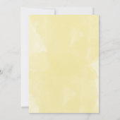 Daisies White Yellow Floral Typography Save The Date (Achterkant)