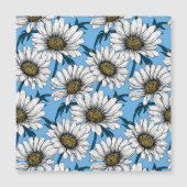 Daisies, wilde bloemen op blauw (Voorkant)