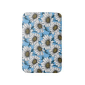 Daisies, wilde bloemen op blauw badmat (Voorkant Verticaal)