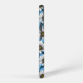 Daisies, wilde bloemen op blauw samsung galaxy hoesje (Rechterkant)