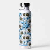 Daisies, wilde bloemen op blauw waterfles (Rechts)