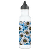 Daisies, wilde bloemen op blauw waterfles  (Rechts)
