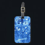 Daisies Wildflower Bouquet Waterverf Blue Bagagelabel<br><div class="desc">Voeg wat flair toe aan je bagage met dit kleurrijke bloempatroon. Hand geschilderd door mij, voor jou! Bekijk mijn winkel voor meer kleuren en patronen, plus accessoires zoals teenslippers, tassen, badmatten, handdoeken, cosmetische zakjes, mokken en douchegordijnen. Je kunt je eigen tekst altijd toevoegen. Laat me weten of je iets wilt...</div>