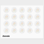 Daisies Wildflower Waterverf Floral Motif labels (Vel)
