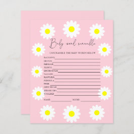 Daisies - Word Scramble | BABY SHOWER
