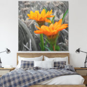 Daisies Wrapped Canvas Afdruk (Insitu (Slaapkamer))