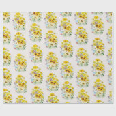 Daisies Wrapping Paper Cadeaupapier (Vlak)