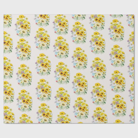 Daisies Wrapping Paper Cadeaupapier (Vlak)