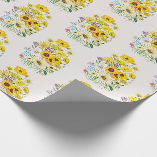 Daisies Wrapping Paper Cadeaupapier (Hoek)