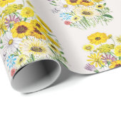 Daisies Wrapping Paper Cadeaupapier (Rol Hoek)