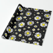Daisies Wrapping Paper Cadeaupapier (Uitgerold)