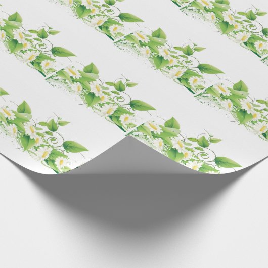 Daisies Wrapping Paper Cadeaupapier (Hoek)