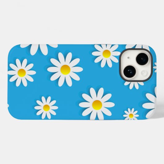 Daisies Yellow Girly Flower | iPhone 14 Hoesje-Mat Case-Mate iPhone Case (Achterkant (horizontaal))