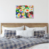 Daisies-| Zazzle_Growshop. Canvas Afdruk (Insitu (Slaapkamer))