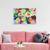 Daisies-| Zazzle_Growshop. Canvas Afdruk (Insitu (Woonkamer))
