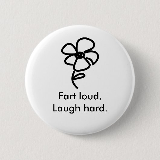 daisy02, Fart hard. Ronde Button 5,7 Cm (Voorkant)