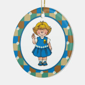 Daisy4 Keramisch Ornament (Links)