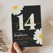 Daisy 14th Birthday Invitation Kaart