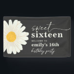 Daisy 16th Birthday Welkom Banner<br><div class="desc">Daisy 16e Verjaardag Welkom Teken Klaar om door u te worden gepersonaliseerd!</div>