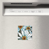"Daisy #1" Floral Magnet (Insitu (Vaatwasser))