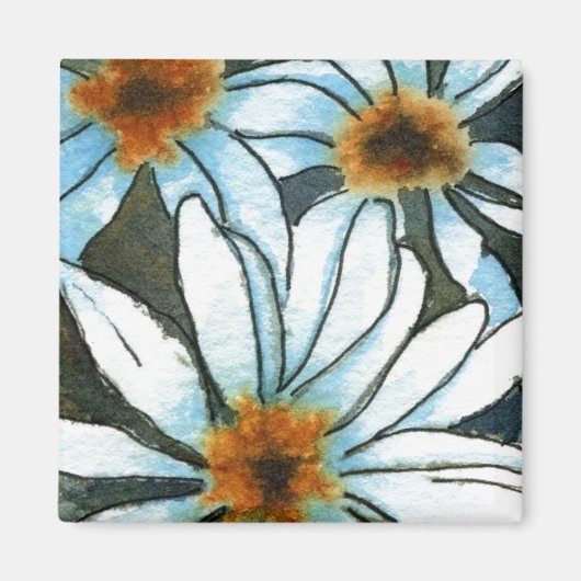 "Daisy #1" Floral Magnet (Voorkant)