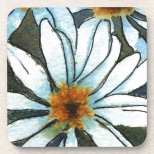 "Daisy #1" Floral Onderzetter set