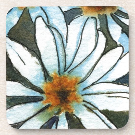 "Daisy #1" Floral Onderzetter set (Voorkant)