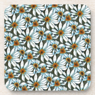 "Daisy #1 Getuige Pattern" Floral Onderzetter set