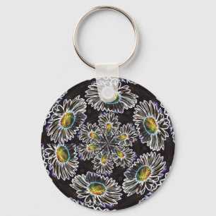 Daisy 1, Glow Kaleidoscoop, Sleutelhanger
