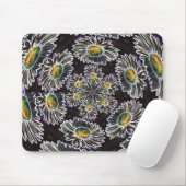 Daisy 1, Glow Kaleidoscope, Mousepad Muismat (Met muis)