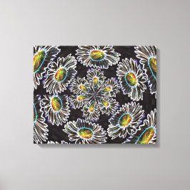Daisy 1 Glow Stretched Canvas afdrukken