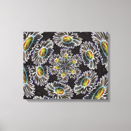 Daisy 1 Glow Stretched Canvas afdrukken