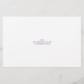 Daisy 1 Paars Lavender Asymmetrical 2 Foto Flyer (Achterkant)