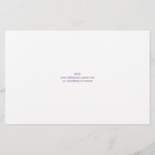 Daisy 1 Paars Lavender Asymmetrical 2 Foto Flyer (Achterkant)