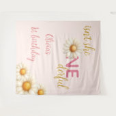 Daisy 1e verjaardag achtergrond Is ze niet EENderb Wandkleed (Voorkant (horizontaal))