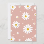 Daisy 1e verjaardag bewerkbare uitnodiging (Achterkant)