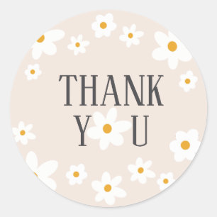 Daisy 1e Verjaardag Dank U Sticker